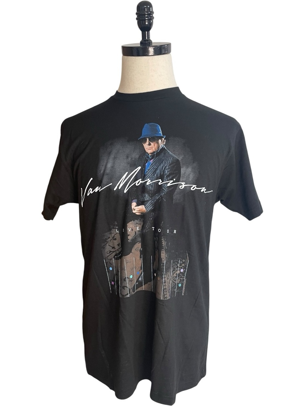 Van Morrison 2019 US Live Tour Concert Graphic Band T-Shirt Black